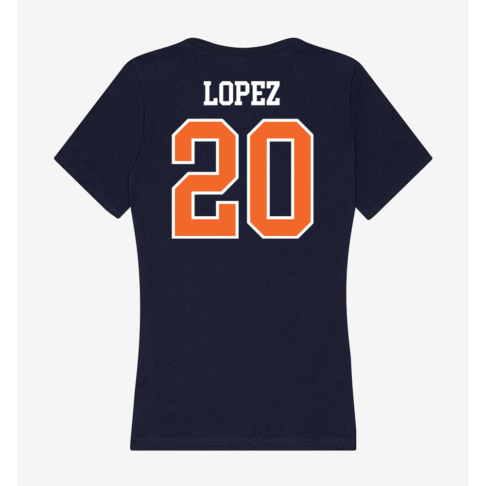 FPU - NCAA Men's Soccer : Bryan Lopez - Classic Shersey Women's V-Neck T-Shirt-1
