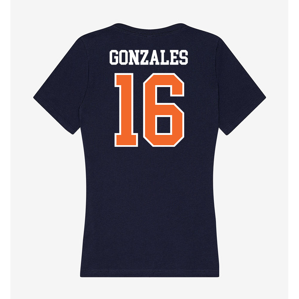 FPU - NCAA Men's Water Polo : Jordan Gonzales - Classic Shersey Women's V-Neck T-Shirt-1