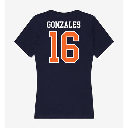 FPU - NCAA Men's Water Polo : Jordan Gonzales - Classic Shersey Women's V-Neck T-Shirt-1