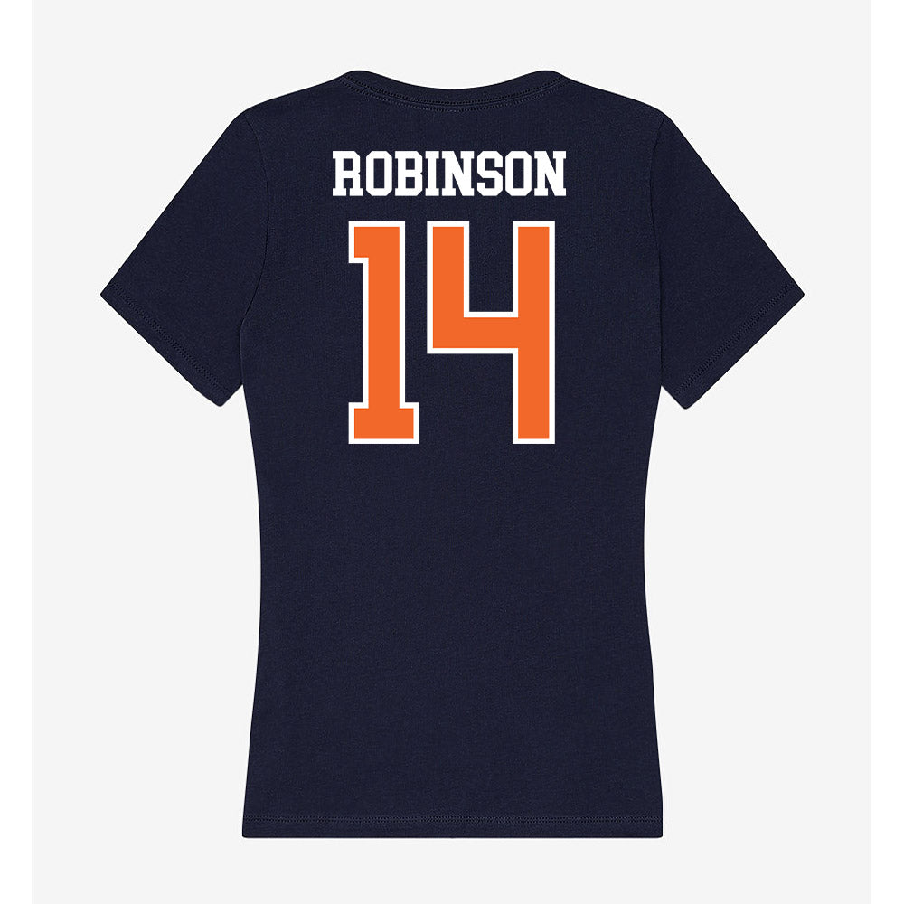FPU - NCAA Baseball : Vincent Robinson - Classic Shersey Women's V-Neck T-Shirt-1