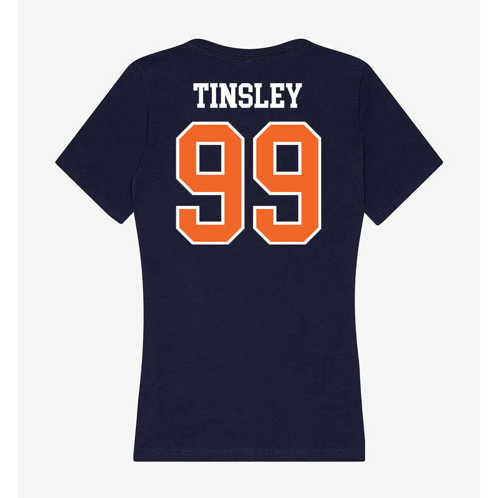 FPU - NCAA Baseball : Dustin Tinsley - Classic Shersey Women's V-Neck T-Shirt-1