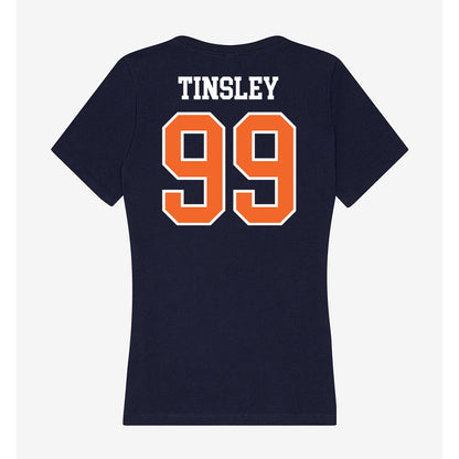 FPU - NCAA Baseball : Dustin Tinsley - Classic Shersey Women's V-Neck T-Shirt-1