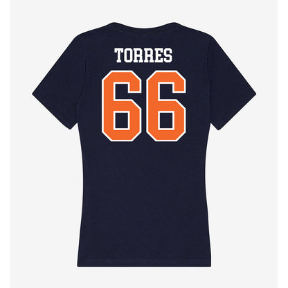 FPU - NCAA Baseball : Rogelio Torres - Classic Shersey Women's V-Neck T-Shirt-1