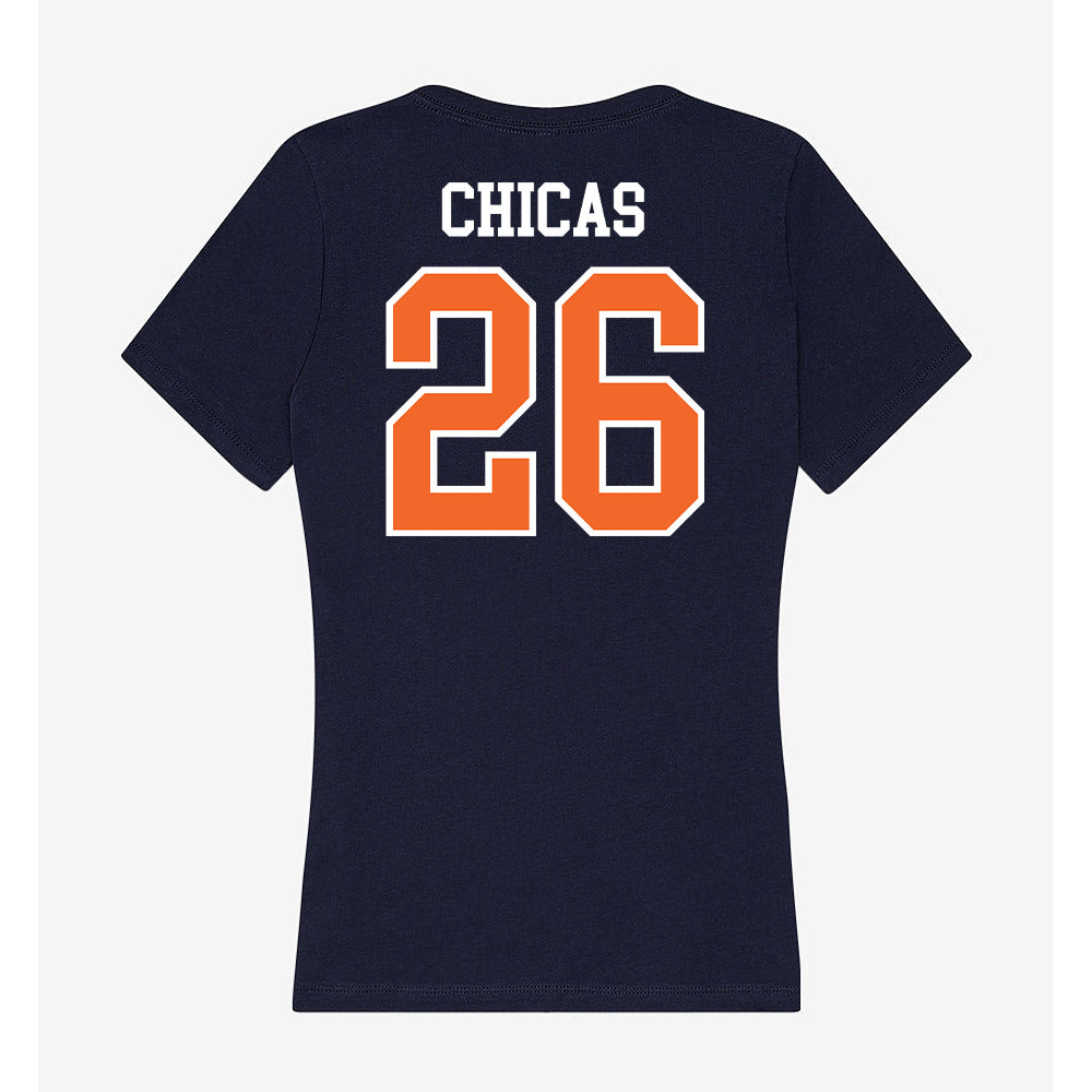 FPU - NCAA Men's Soccer : Danly Chicas - Classic Shersey Women's V-Neck T-Shirt-1