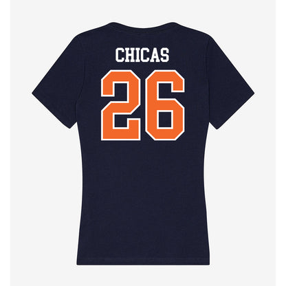 FPU - NCAA Men's Soccer : Danly Chicas - Classic Shersey Women's V-Neck T-Shirt-1