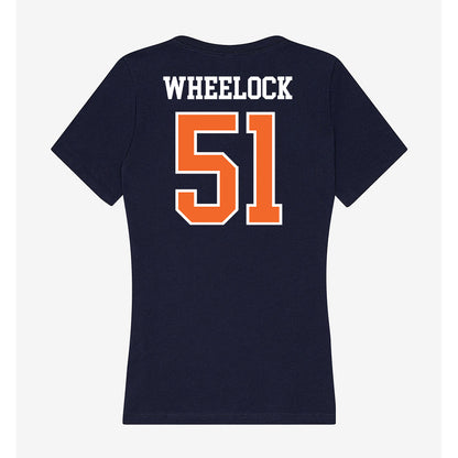 FPU - NCAA Baseball : Titus Wheelock - Classic Shersey Women's V-Neck T-Shirt-1