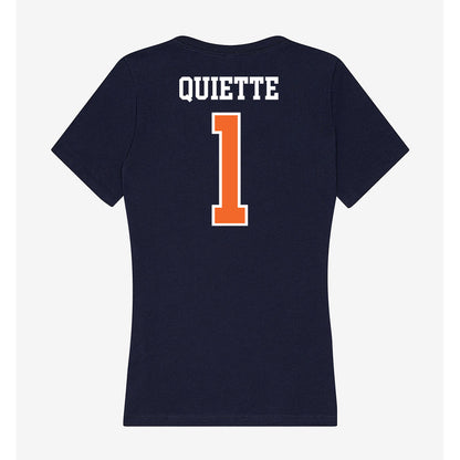 FPU - NCAA Men's Basketball : Gabriel Quiette - Classic Shersey Women's V-Neck T-Shirt-1