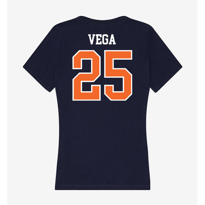 FPU - NCAA Men's Soccer : Edgar Vega - Classic Shersey Women's V-Neck T-Shirt-1