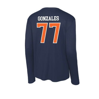 FPU - NCAA Baseball : Tyler Gonzales - Classic Shersey Activewear Long Sleeve T-Shirt-1