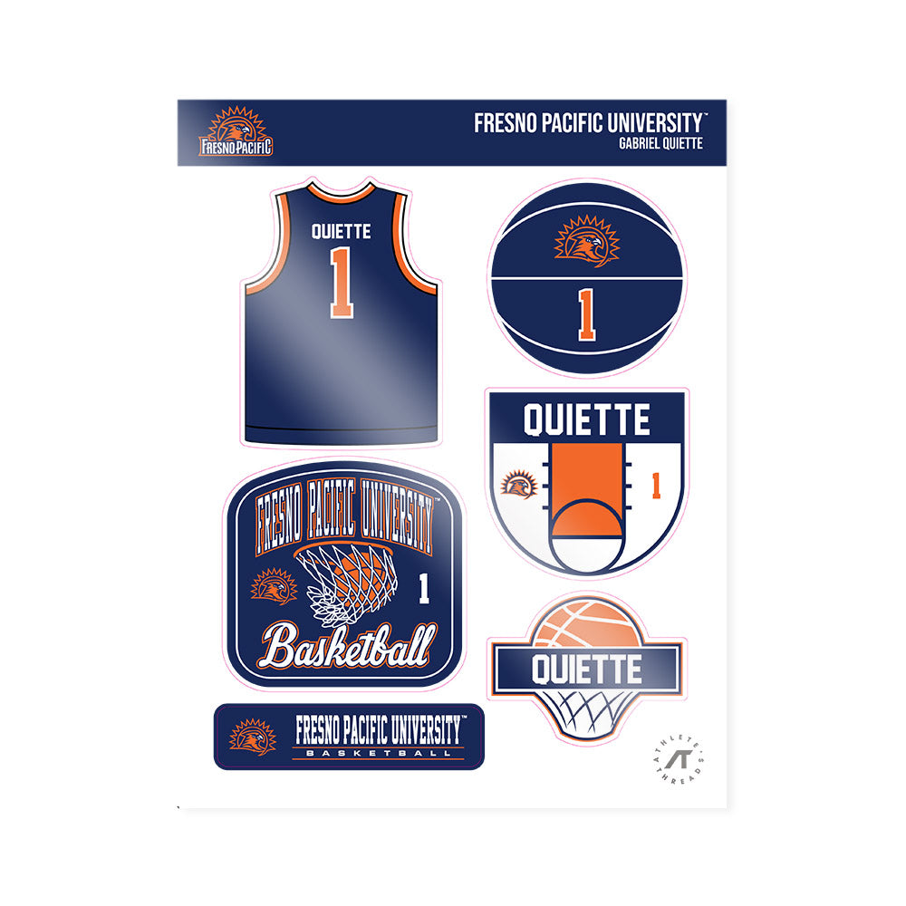 FPU - NCAA Men's Basketball : Gabriel Quiette - Sticker Sheet-0