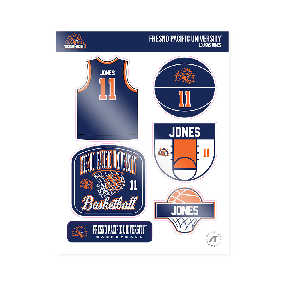FPU - NCAA Men's Basketball : Loukas Jones - Sticker Sheet-0