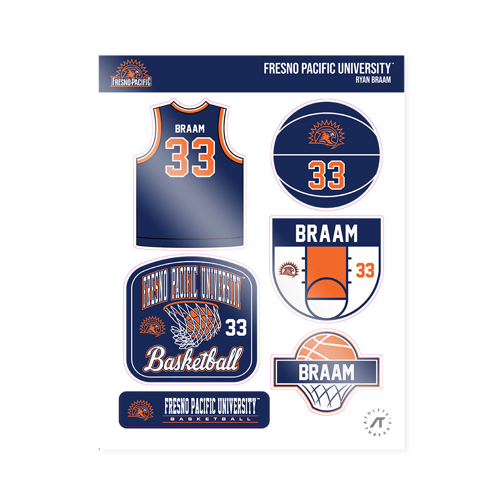 FPU - NCAA Men's Basketball : Ryan Braam - Sticker Sheet-0