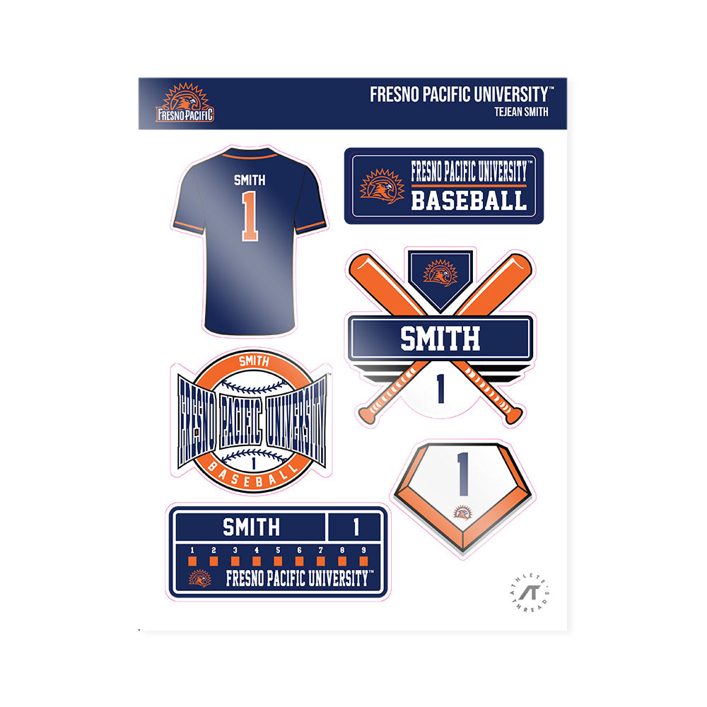 FPU - NCAA Baseball : Tejean Smith - Sticker Sheet-0