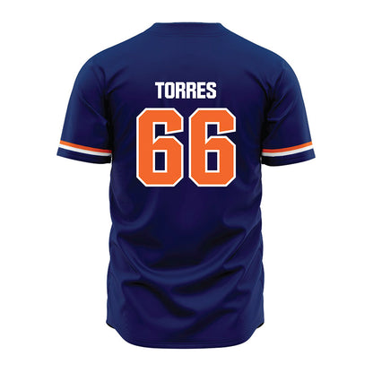 FPU - NCAA Baseball : Rogelio Torres - Blue Jersey-1