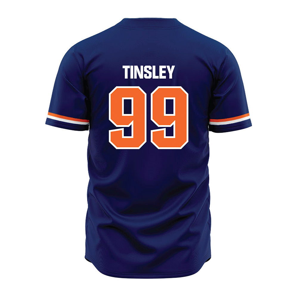 FPU - NCAA Baseball : Dustin Tinsley - Blue Jersey-1