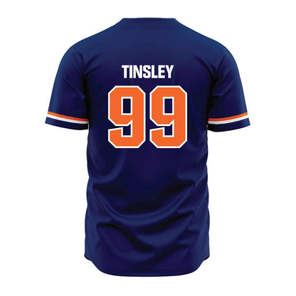 FPU - NCAA Baseball : Dustin Tinsley - Blue Jersey-1