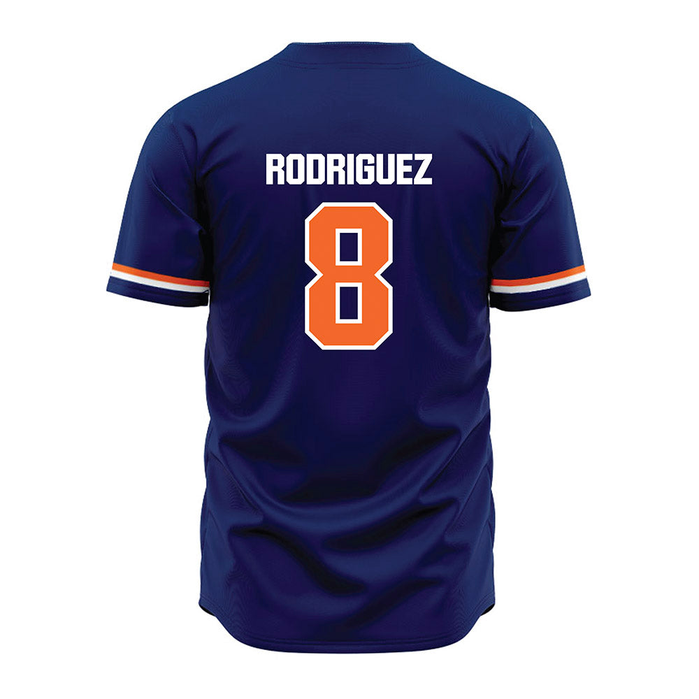 FPU - NCAA Baseball : Ruben Rodriguez - Blue Jersey-1