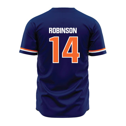 FPU - NCAA Baseball : Vincent Robinson - Blue Jersey-1