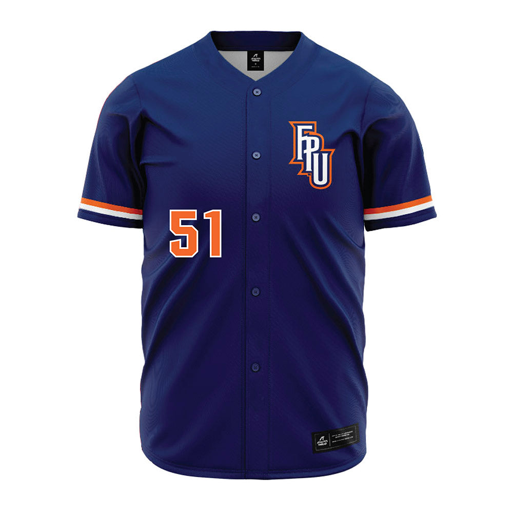 FPU - NCAA Baseball : Titus Wheelock - Blue Jersey-0