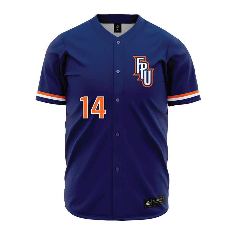 FPU - NCAA Baseball : Vincent Robinson - Blue Jersey-0