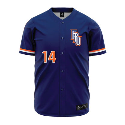 FPU - NCAA Baseball : Vincent Robinson - Blue Jersey-0