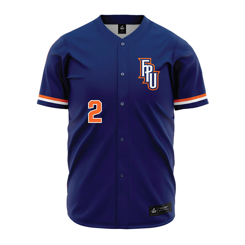FPU - NCAA Baseball : Chris Clement - Blue Jersey-0