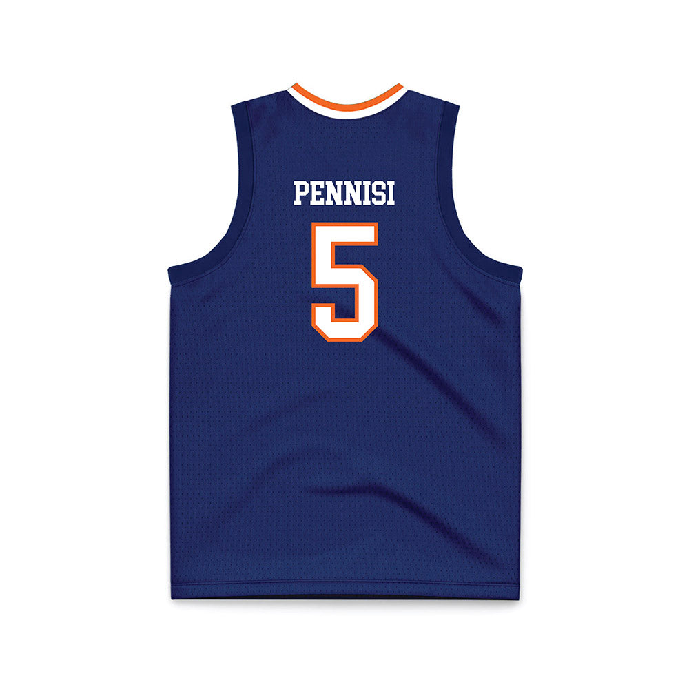 FPU - NCAA Men's Basketball : Harrison Pennisi - Blue Basketball Jersey-1