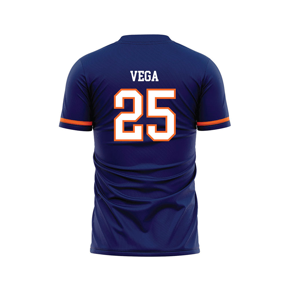 FPU - NCAA Men's Soccer : Edgar Vega - Blue Soccer Jersey-1