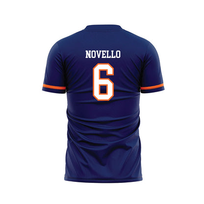 FPU - NCAA Men's Soccer : Bernardo Novello - Blue Soccer Jersey-1