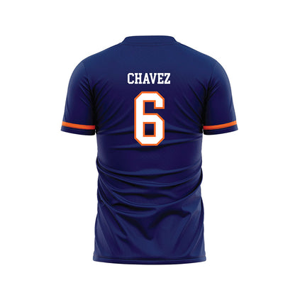 FPU - NCAA Men's Soccer : Vicente Chavez - Blue Soccer Jersey-1
