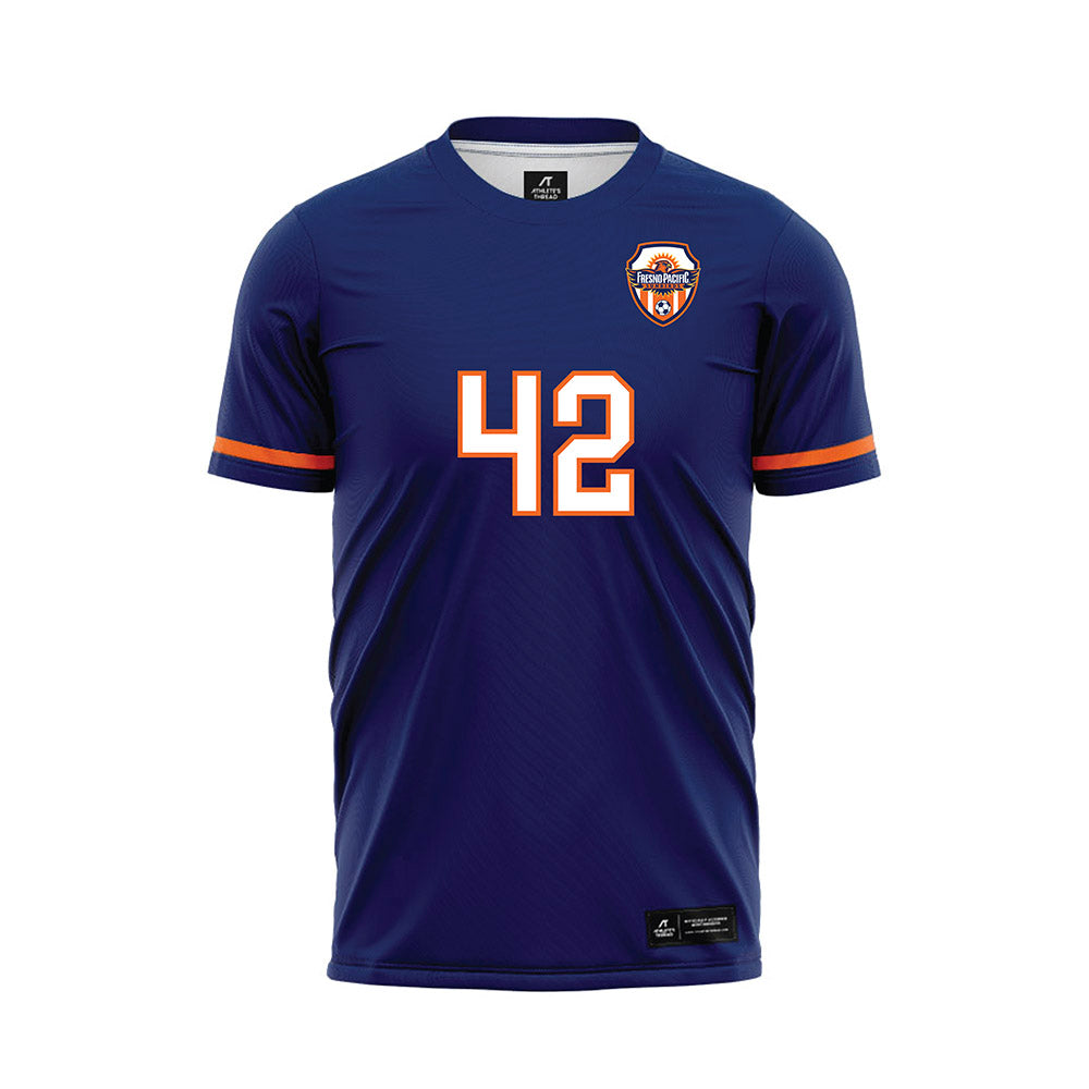 FPU - NCAA Men's Soccer : Diego Aceves - Blue Soccer Jersey-0