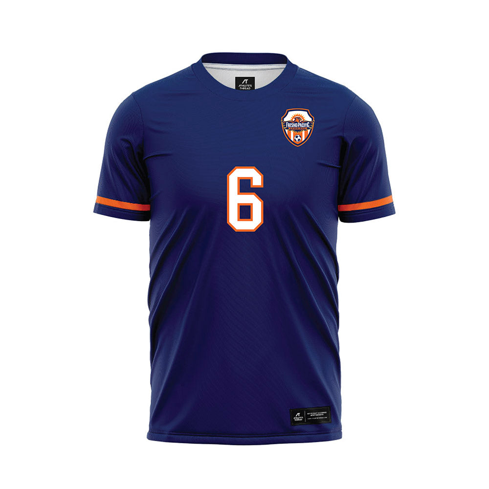 FPU - NCAA Men's Soccer : Vicente Chavez - Blue Soccer Jersey-0