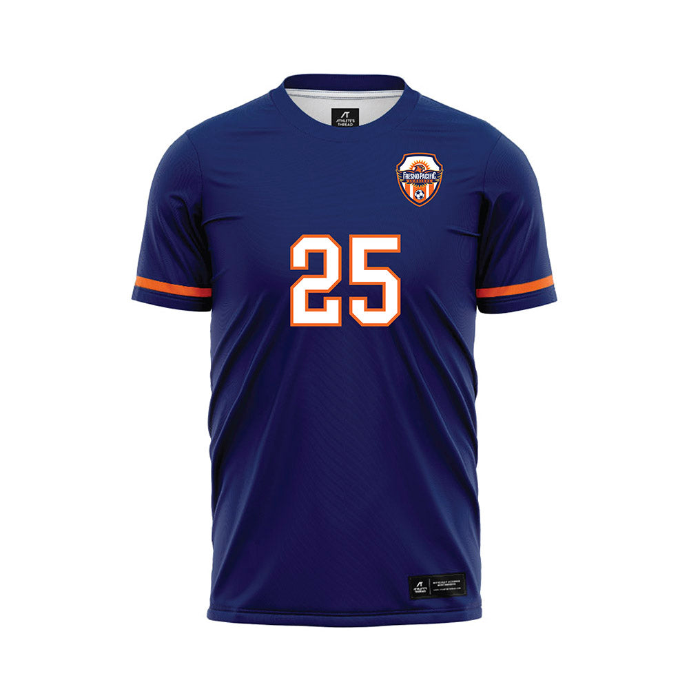 FPU - NCAA Men's Soccer : Edgar Vega - Blue Soccer Jersey-0