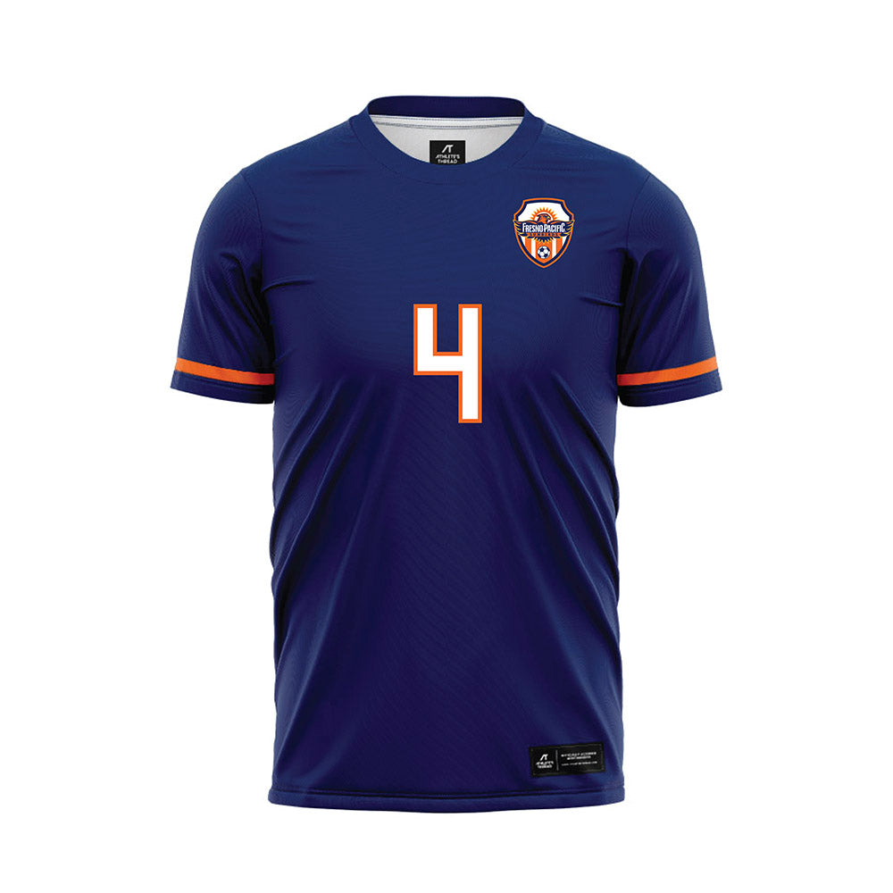 FPU - NCAA Men's Soccer : Cristian Trujillo - Blue Soccer Jersey-0
