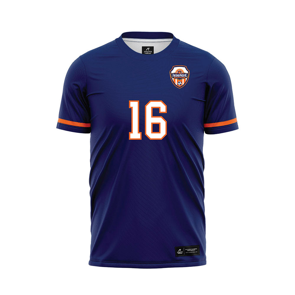 FPU - NCAA Men's Soccer : Brandon Lopez - Blue Soccer Jersey-0