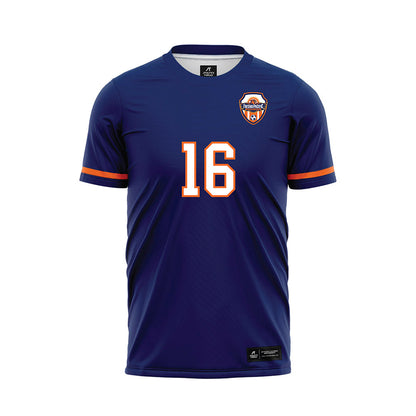 FPU - NCAA Men's Soccer : Brandon Lopez - Blue Soccer Jersey-0