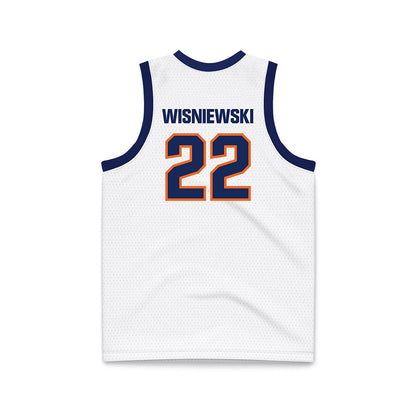 FPU - NCAA Women's Basketball : Nina Wisniewski - White Basketball Jersey-1