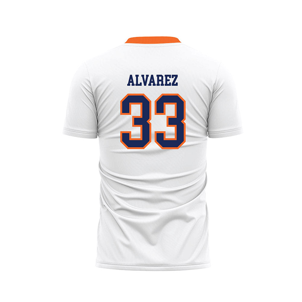 FPU - NCAA Women's Soccer : Emily Alvarez - White Soccer Jersey-1