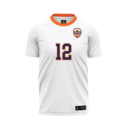 FPU - NCAA Women's Soccer : Krysta Casas - White Soccer Jersey-0