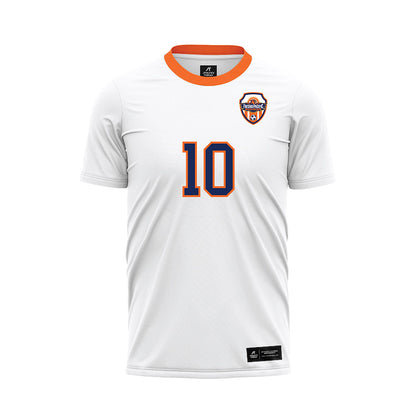FPU - NCAA Women's Soccer : Celeste Suarez - White Soccer Jersey-0