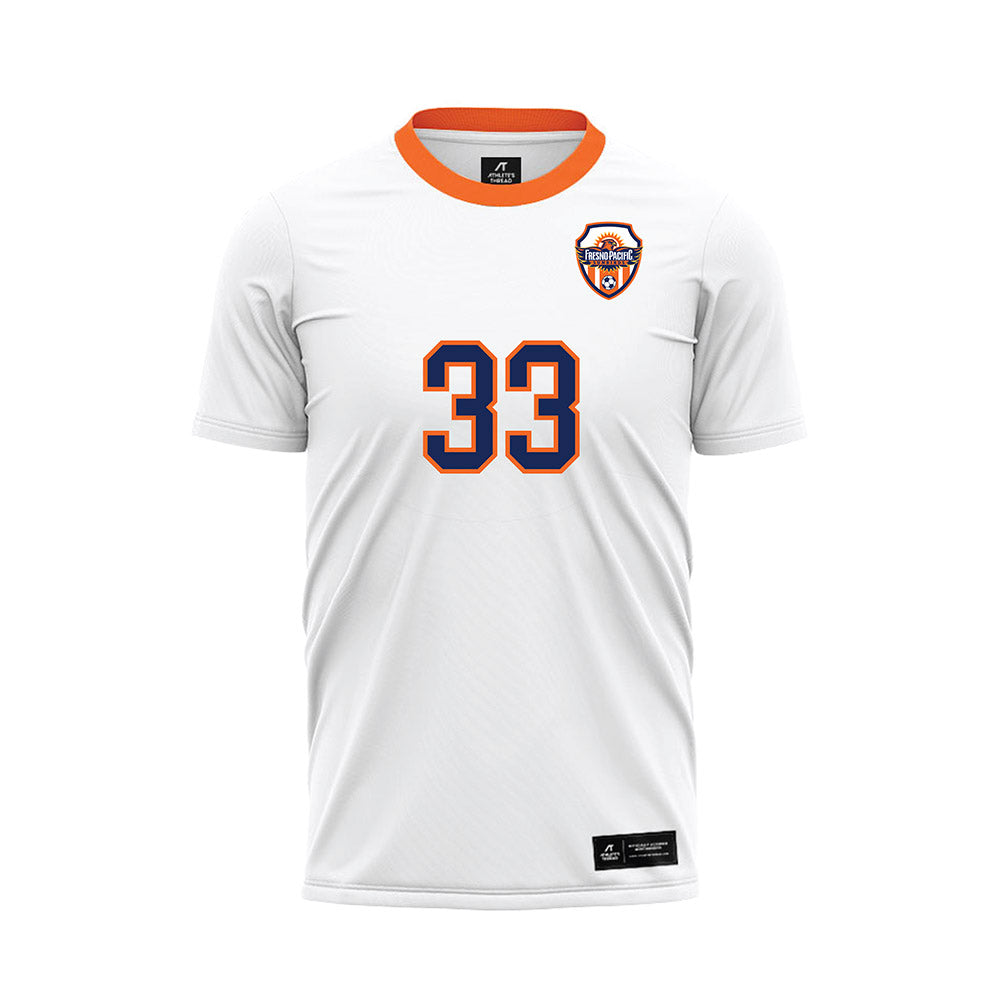 FPU - NCAA Women's Soccer : Emily Alvarez - White Soccer Jersey-0
