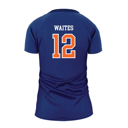 FPU - NCAA Women's Volleyball : Cambria Waites - Blue Volleyball Jersey-1
