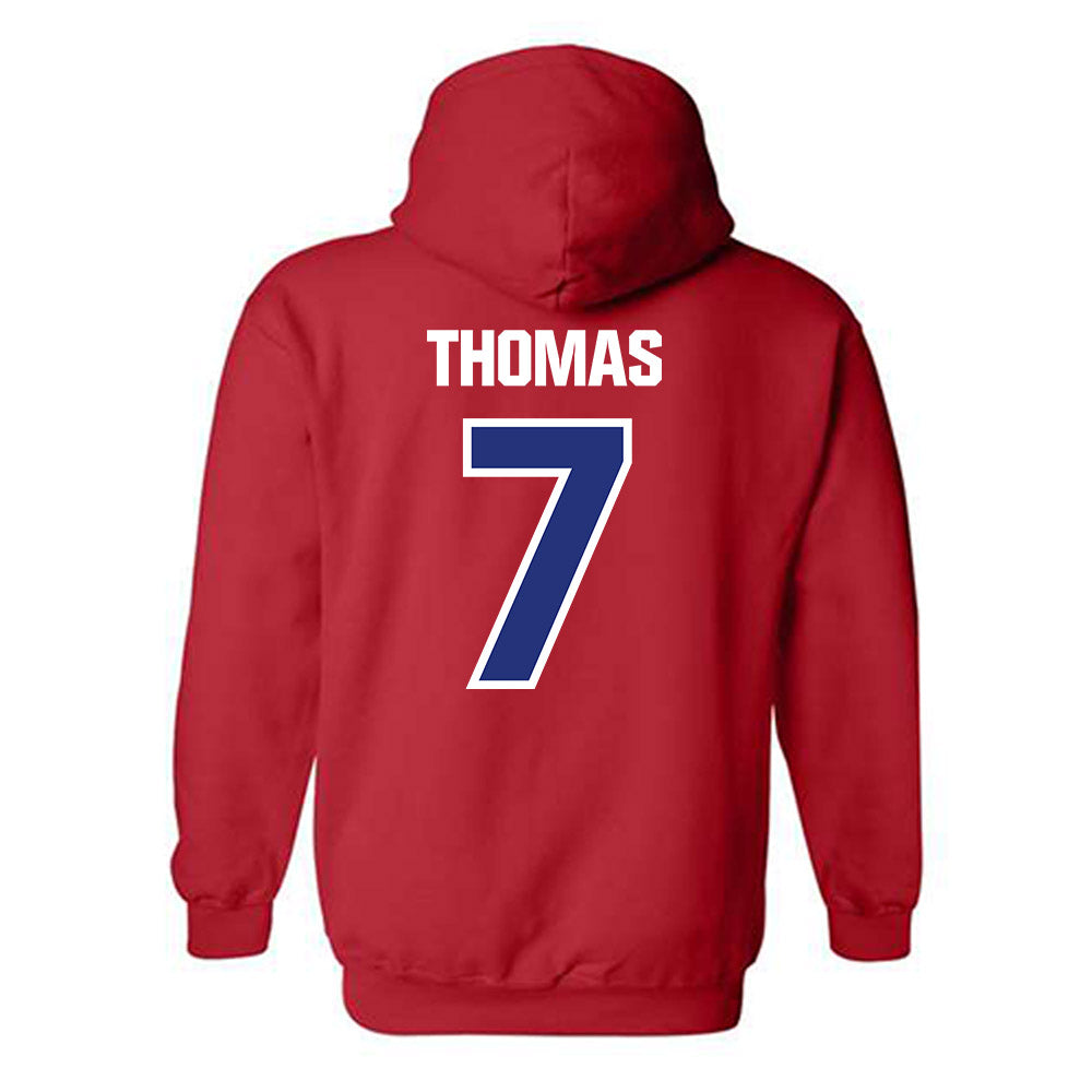 TN State - NCAA Women's Basketball : Icesis Thomas - Classic Shersey Hooded Sweatshirt-2