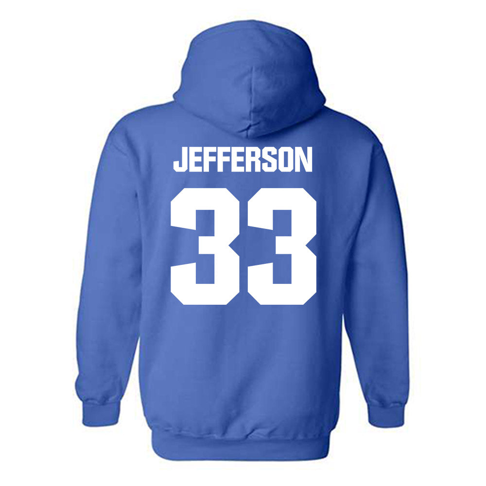 TN State - NCAA Football : Taeshawn Jefferson - Classic Shersey Hooded Sweatshirt-3