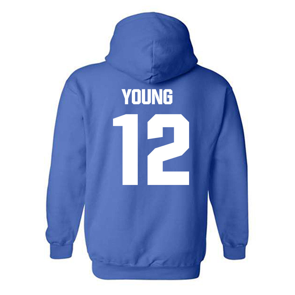 TN State - NCAA Women's Basketball : Zoe Young - Classic Shersey Hooded Sweatshirt-2