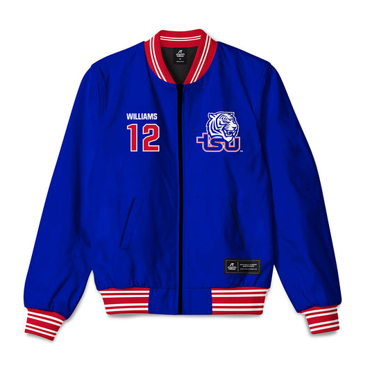TN State - NCAA Men's Basketball : Carlous Williams - Bomber Jacket-0