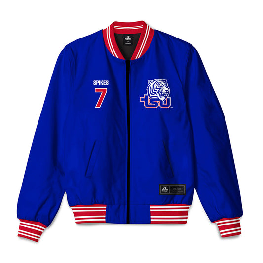 TN State - NCAA Men's Basketball : Jabrion Spikes - Bomber Jacket-0