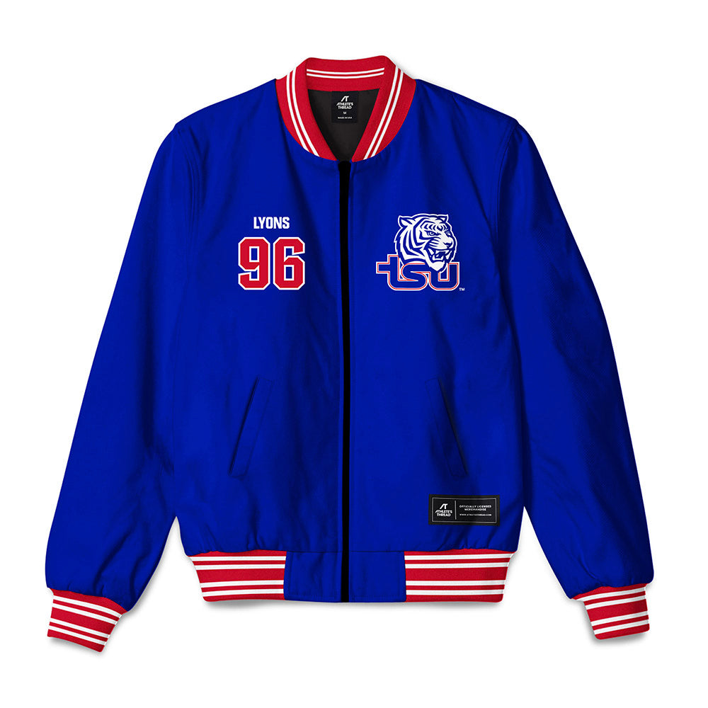 TN State - NCAA Football : Kennland Lyons - Bomber Jacket-0