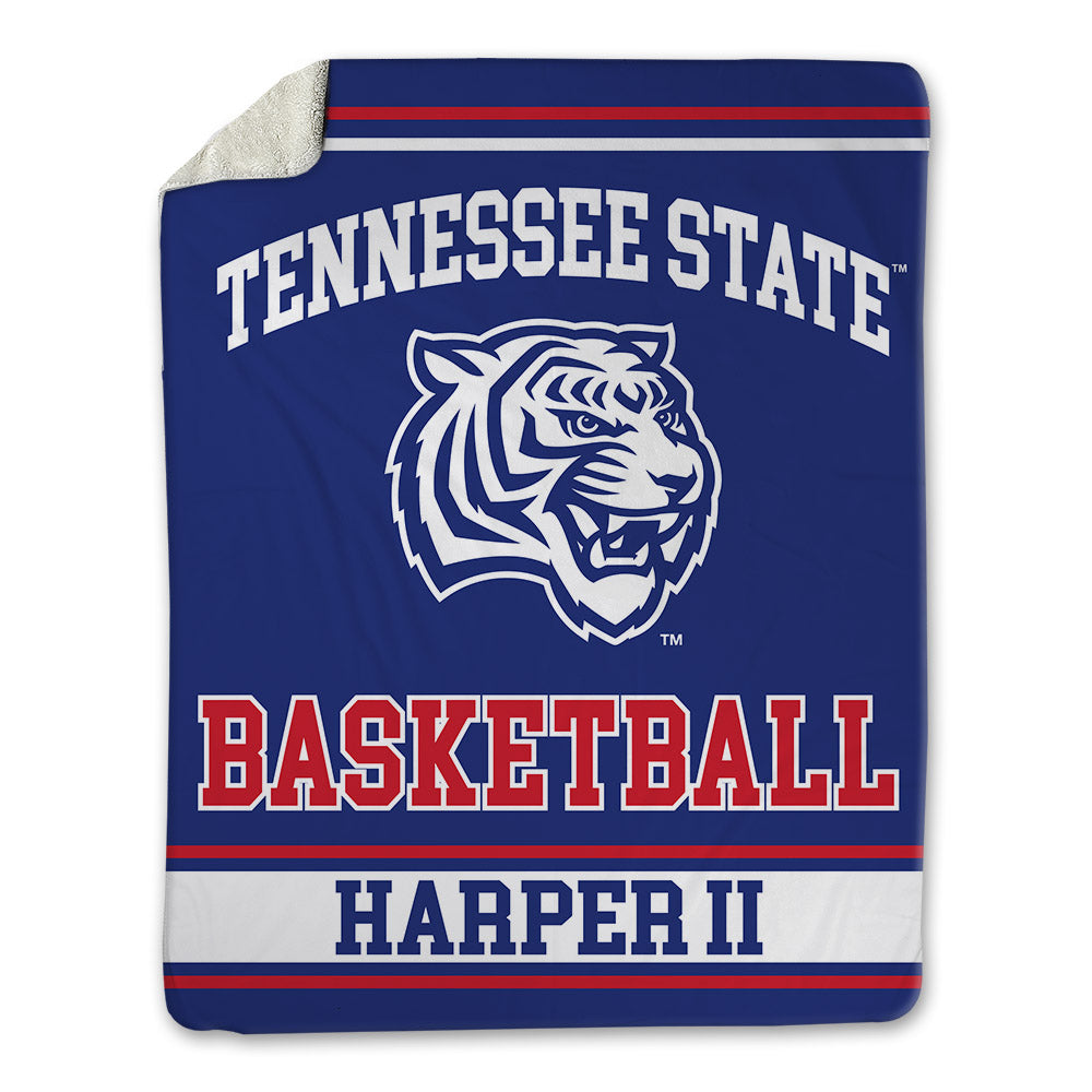 TN State - NCAA Men's Basketball : Travis Harper II - Blanket-0