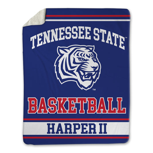 TN State - NCAA Men's Basketball : Travis Harper II - Blanket-0